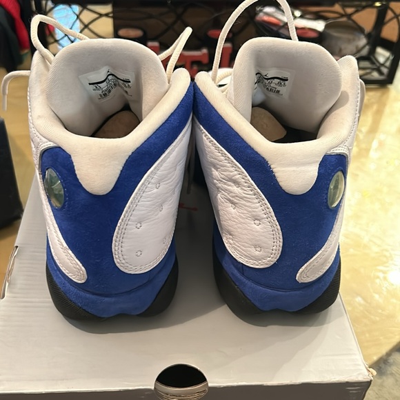Men’s Air Jordan 13 Retro White/Hyper Royal—Black - Picture 4 of 5